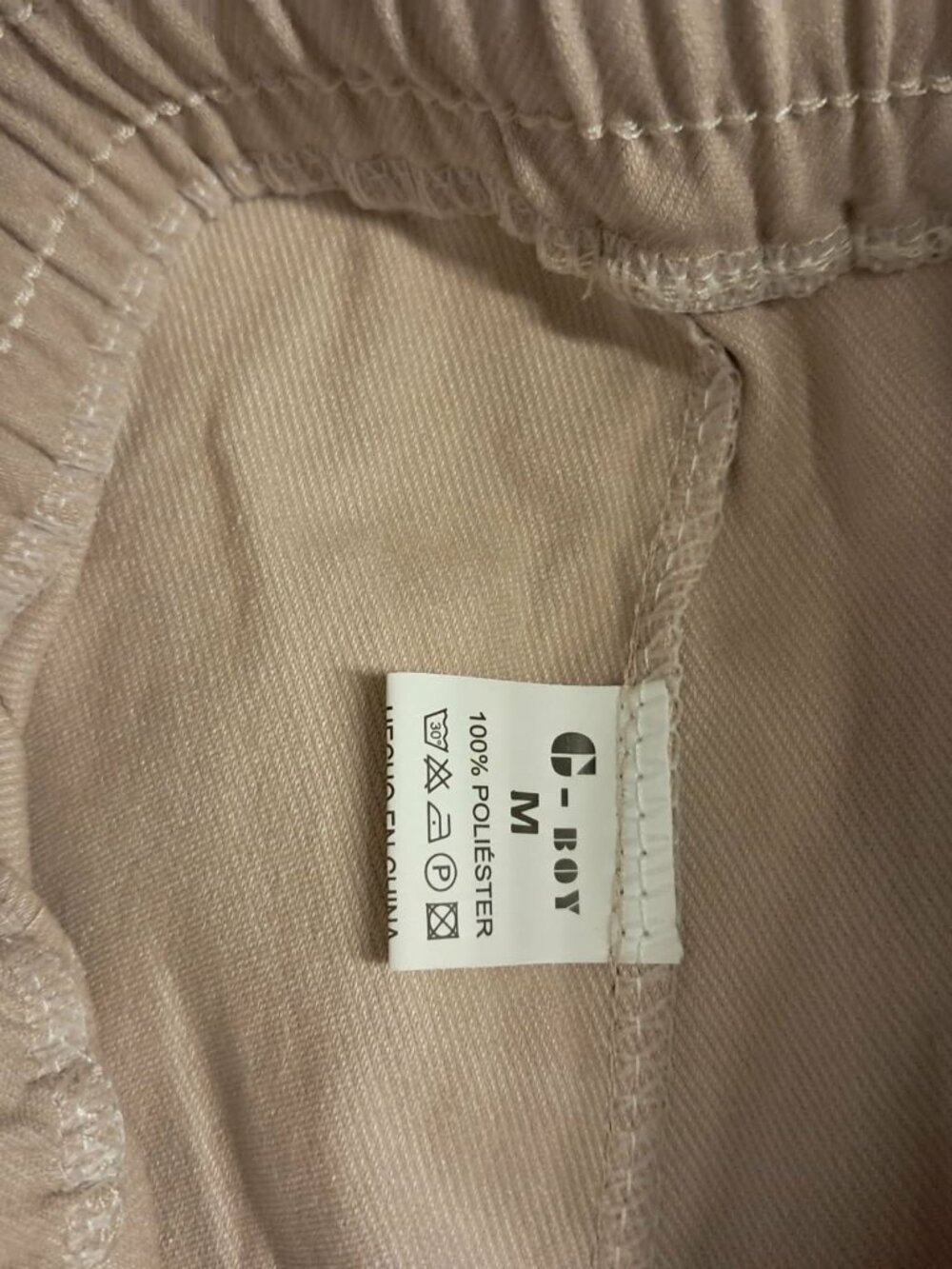 Beige Lightweight Twill Drawstring Pants Size M ✨ - Picture 5 of 9